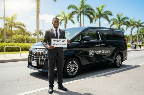 Airport Pick Up — North Of Zeru Branded Van